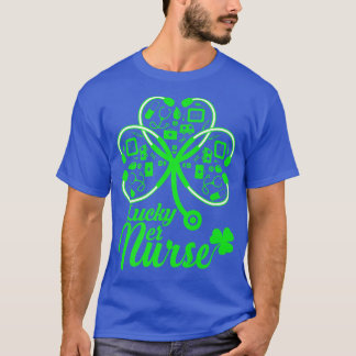 T-shirt Shamrock Bleach Stethoscope Infirmière Jour de la