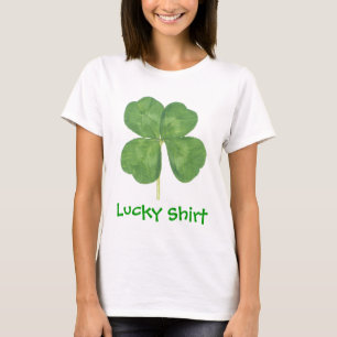 T-shirt Shamrock chanceux de trèfle de Quatre-Feuille