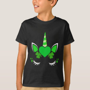 T-shirt Shamrock Clover Unicorn Jour de la Saint Patrick G