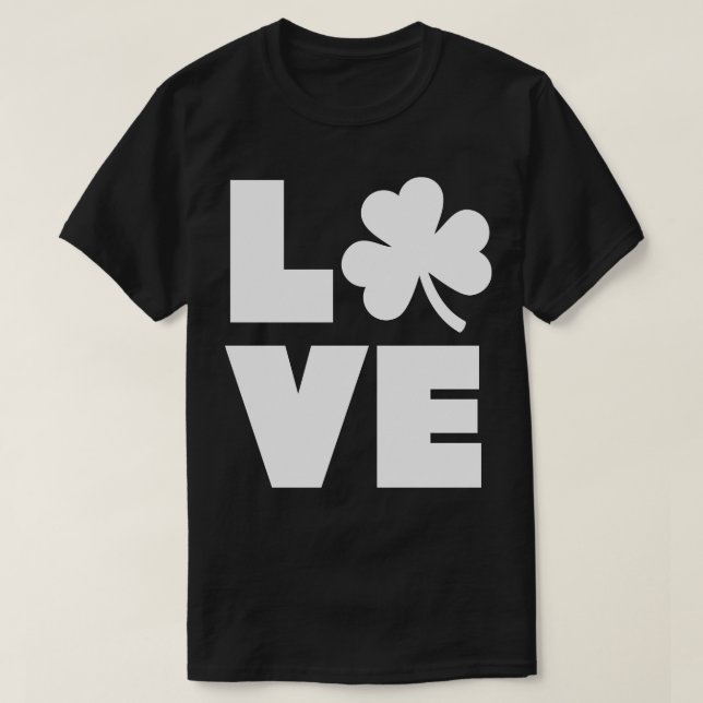 T-shirt Shamrock d'amour (Design devant)