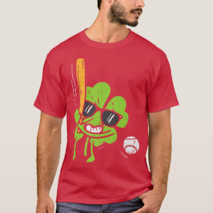 T-shirt Shamrock de baseball Leprechaun Jour de la Saint P