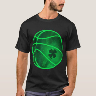 T-shirt Shamrock De Basketball Clover Lucky St. Patrick'S 
