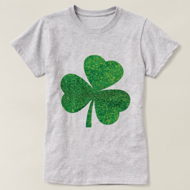 T-shirt Shamrock de la Parties scintillant de la Saint-Pat (Design devant)