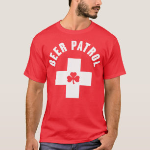 T-shirt Shamrock de la patrouille de la bière Drôle Jour d