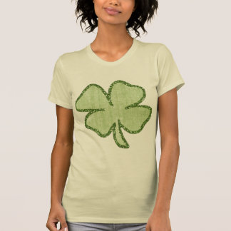 T-shirt shamrock de parties scintillantes