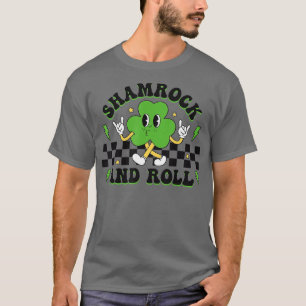 T-shirt Shamrock Drôle Et Roulez Happy Jour de la Saint Pa