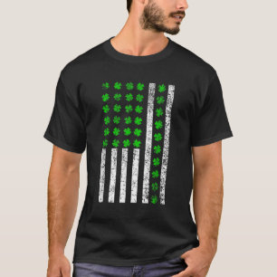 T-shirt Shamrock du drapeau américain irlandais St Patrick