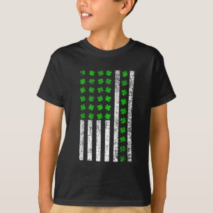 T-shirt Shamrock du drapeau américain irlandais St Patrick