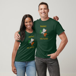T-shirt Shamrock du drapeau irlandais Blake