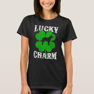 T-shirt Shamrock feuille Lucky Charm Blue Heeler Chien St