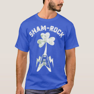 T-shirt Shamrock guitar guitarist st patricks day
