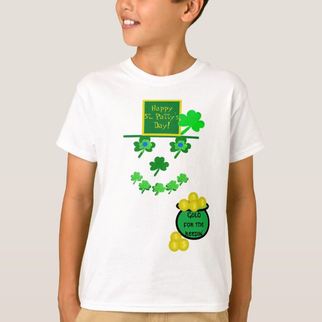 T-shirt Shamrock Humour de la fête de Saint-Patty (Devant)