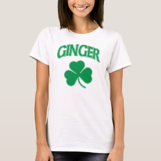 T-shirt Shamrock irlandais de gingembre