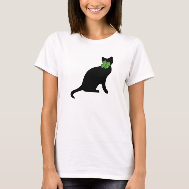 T-shirt Shamrock Kitty (Devant)