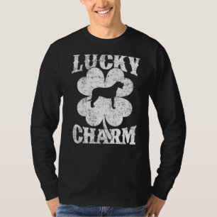T-shirt Shamrock Lucky Charm Irish Wolfhound Chien St Patr