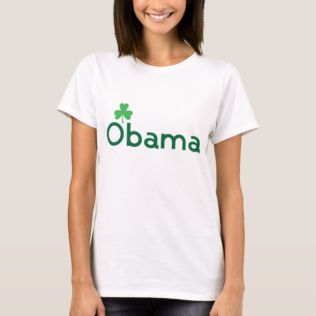 T-shirt Shamrock Obama (Devant)