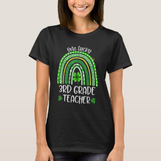 T-shirt Shamrock One Lucky 3rd Grade Teacher St Patricks D