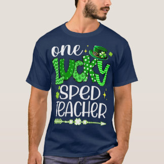 T-shirt Shamrock One Lucky Sped Enseignant St