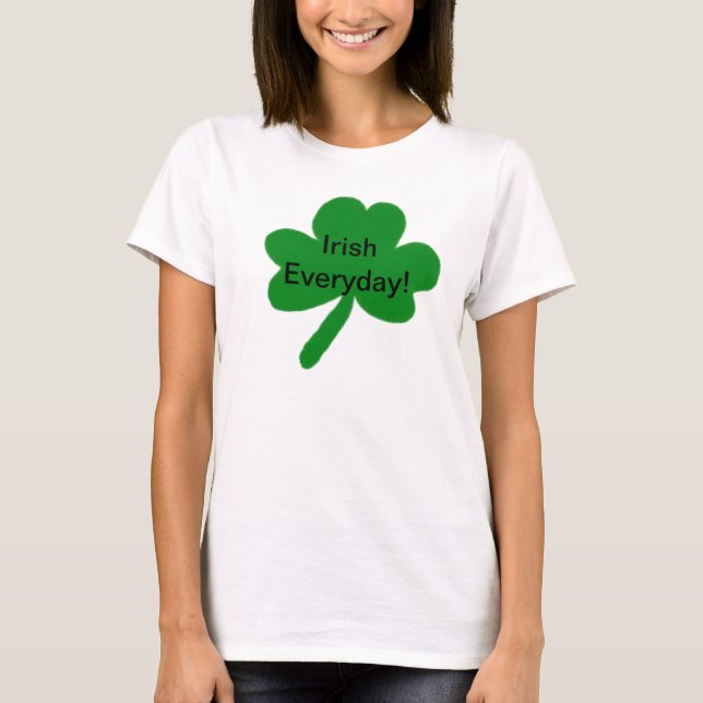 T-shirt Shamrock quotidien irlandais (Devant)
