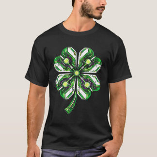 T-shirt Shamrock St Patrick's Day PC Gamer Boys Tech