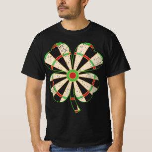 T-shirt Shamrock vintage Feuille Lucky Darts St. Patrick's