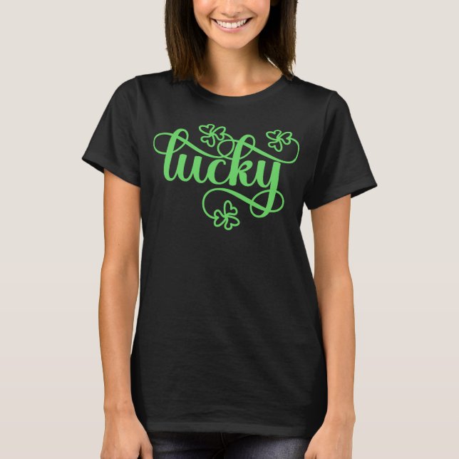 T-shirt Shamrocks chanceux (Devant)