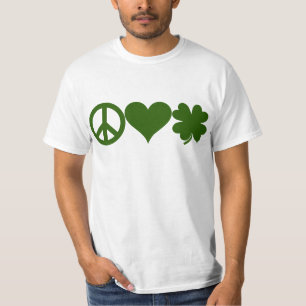 T-shirt Shamrocks d'amour de paix