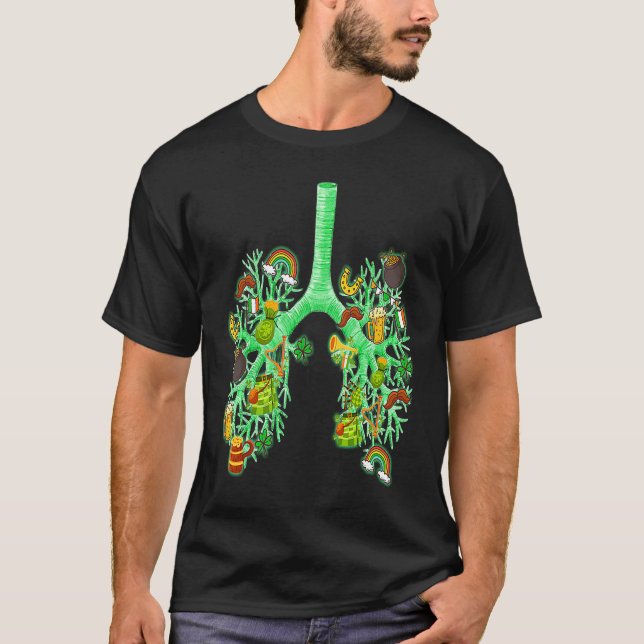 T-shirt Shamrocks Respiratory Therapist RT St Patrick's Da (Devant)