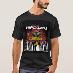 T-shirt Shamrockzilla : Monstre Kaiju de la Saint-Patrick