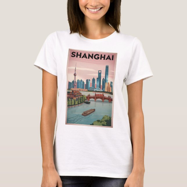 T-shirt Shanghai vintage (Devant)