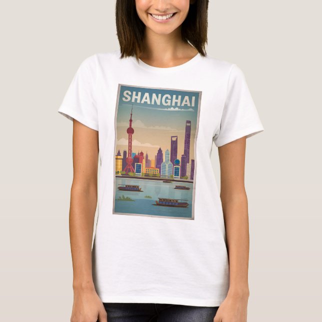 T-shirt Shanghai vintage (Devant)