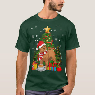 T-shirt Shar Pei Chien Santa Hat Café de Noël 2021 Chien G
