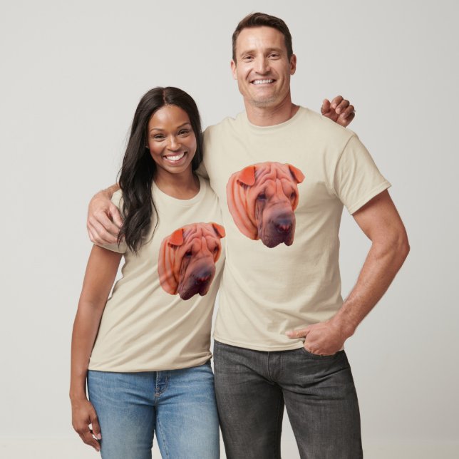 T-shirt Shar Pei Dog Face (Unisexe)
