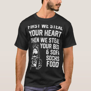 T-shirt Shar Pei vole votre cœur, vole votre lit et votre
