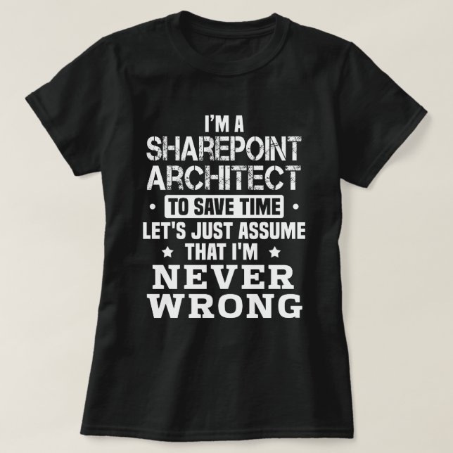 T-shirt Sharepoint Architect (Design devant)