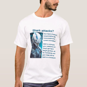 T-shirt Shark Attacks (lumière v2)