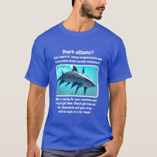 T-shirt Shark Attacks (noir)