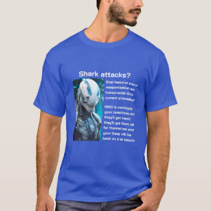 T-shirt Shark Attacks (v2 sombre)