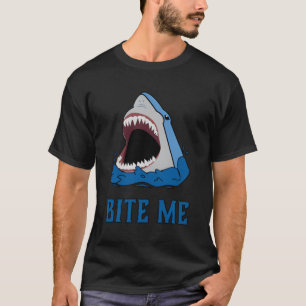 T-shirt Shark Bite Me Semaine Du Requin