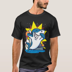 T-shirt Shark Bowling Enfants Animaux Chemise Party