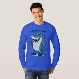 T-shirt Shark caricature amusant en Chaussons - Joyeux req