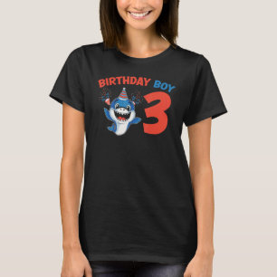 T-shirt Shark mignonne Enfants requins Graphique Anniversa