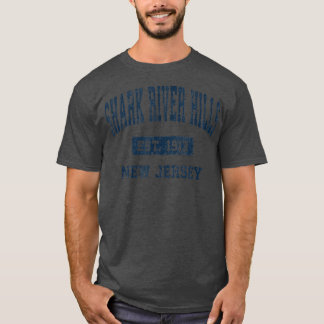 T-shirt Shark River Hills New Jersey NJ Athletic Vintage S