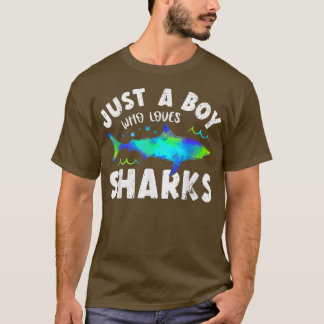 T-shirt Shark Tshirt, Shark Lover Tshirt, Garçons Funny Sh