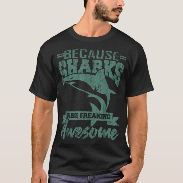 T-shirt Shark Women SHARES SONT BEAUCOUP Drôle plongeur (Devant)
