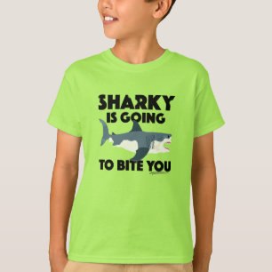 T-shirt Sharky Va Vous Biter Design - Les Enfants De Base