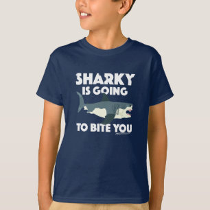 T-shirt Sharky Va Vous Biter Design - Les Enfants De Base 