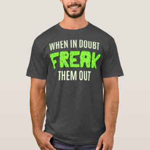 T-shirt Sharon Aiguilles Quand Ils Sont En Doute, Frappez-