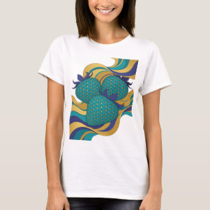 T-shirt Sharp Blue TROIS FRAISES BLEUES Impression