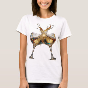 T-shirt Sharp Silver À LA SANTÉ 3D Texte Artistique